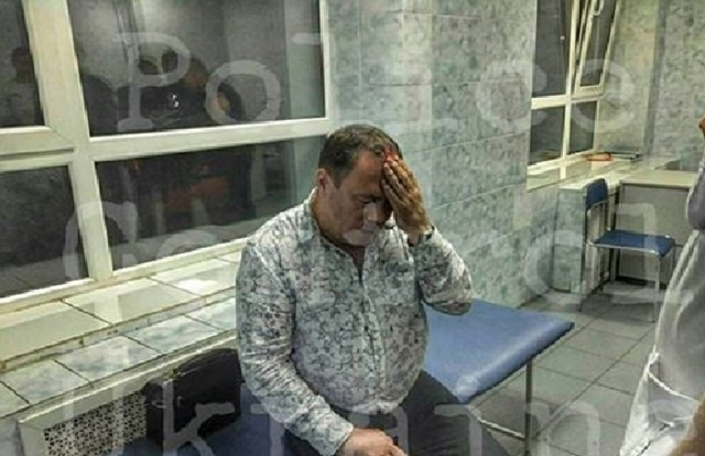 Пьяный полицейский начальник в Харькове влетел в столб