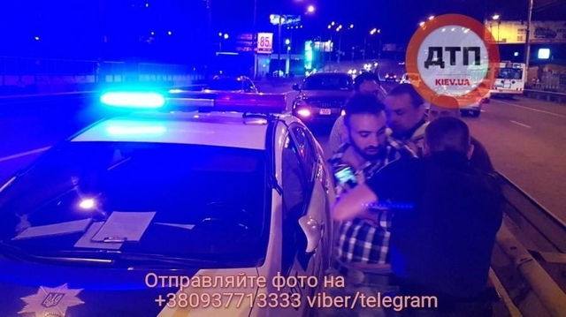 В Киеве случилось ДТП со скандалом