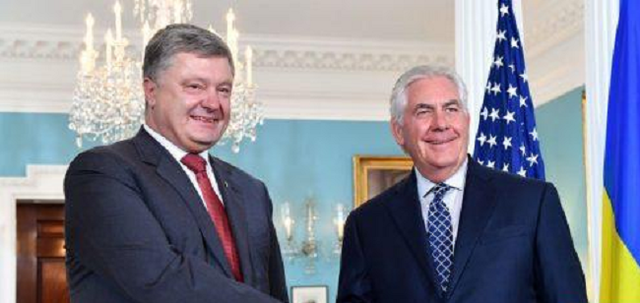 Порошенко и Тиллерсон сделали заявление по агрессии со стороны России
