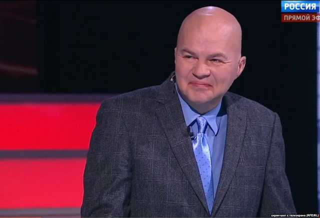 Заказной клоун, Вячеслав Ковтун, создает в рашистских ток-шоу образ тупого украинца