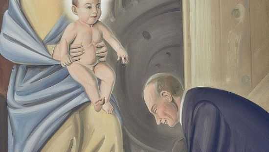 Костел в Беларуси украсили Путиным и Обамой