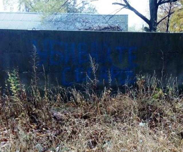 Партизаны провели в оккупированном Антраците очередную проукраинскую акцию