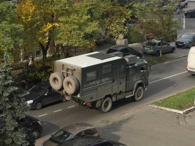 В Киеве засняли уникальный вездеход