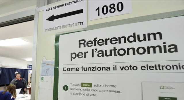 В Италии две области проголосовали за автономию от центральных властей