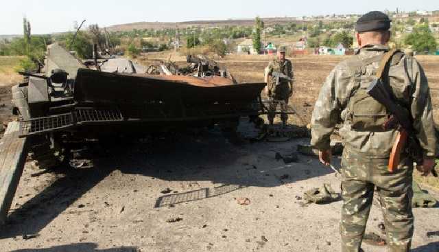 После разгрузки мешков с частями тел боевик сдался СБУ