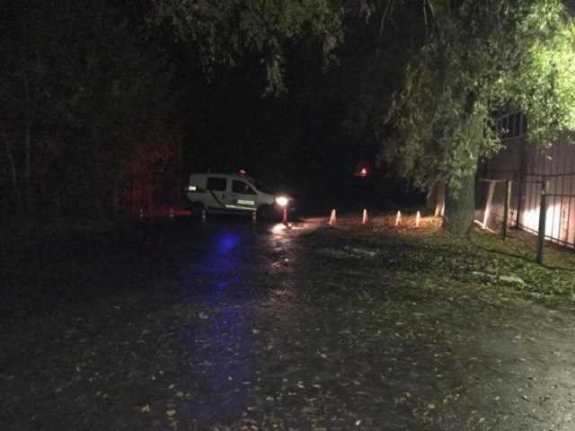 На месте убийства Окуевой работают криминалисты. Машину вывозят на экспертизу