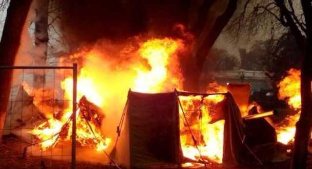 В палаточном городке под Радой произошел пожар: все подробности