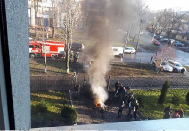 В Черкассах разгромили помещение райсуда из-за отсутствия отопления в Смеле