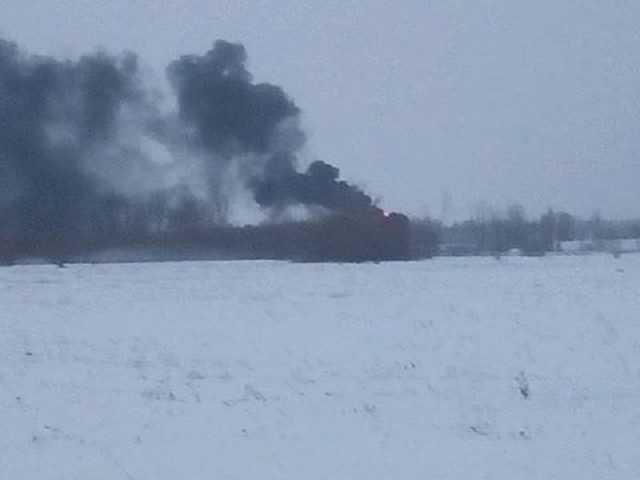 Под Киевом вспыхнул масштабный пожар на заправке "БРСМ Нафта"