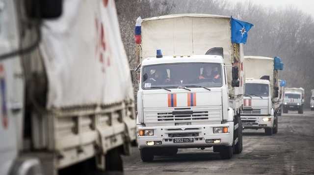 ОБСЕ: На Донбасс прибыли несколько колонн грузовиков с "гуманитаркой РФ"