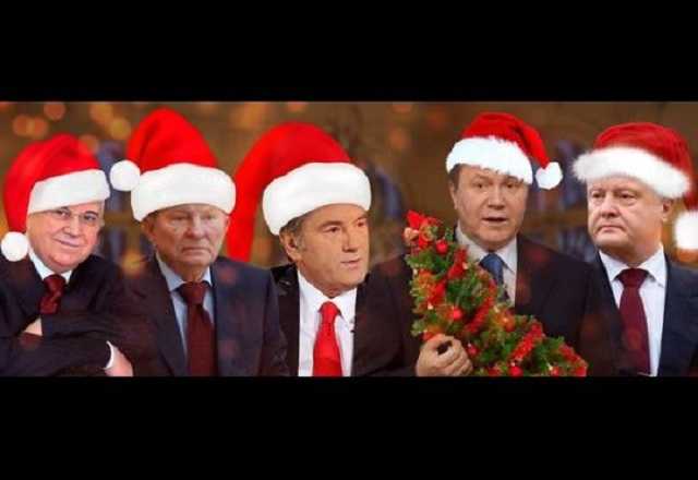 Найди 10 отличий: в сети всплыло смешное новогоднее видео с президентами Украины