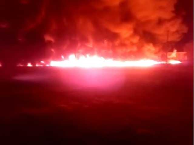 В России произошел пожар на нефтепроводе