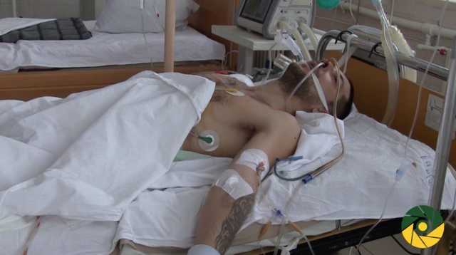 Появилось видео с захваченным в плен под Широкино российским боевиком