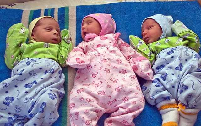 В Киеве 40-летняя Татьяна родила тройню на свои именины