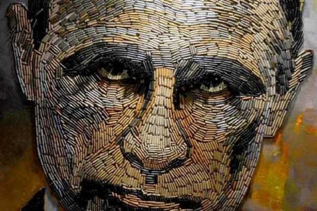 Лицо войны. Показали портрет Путина из гильз