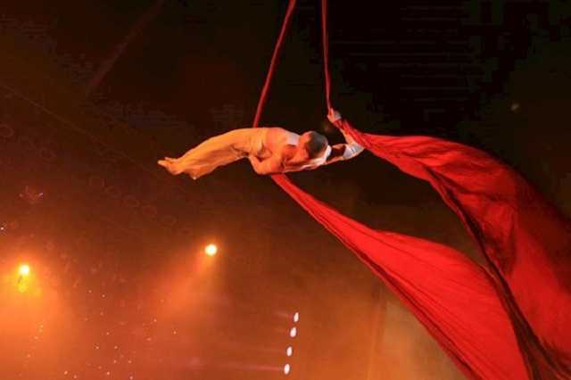 Жуткое падение акробата из под купола цирка в России попало на видео