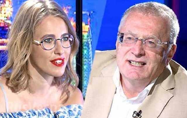 "В психушку!" Собчак после нападения поссорилась с Жириновским