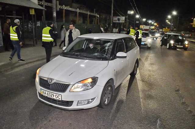 В Киеве машина сбила пешехода-нарушителя