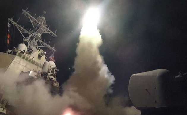 Ракетная атака по Сирии: США показали видео ударов