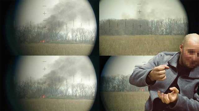 Волонтер опубликовал фото уничтожения позиции боевиков на Донбассе