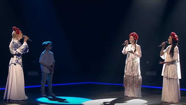 В российском "Голосе.Дети" исполнили украинскую народную песню: видеофакт