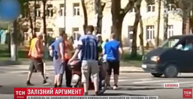 На Буковине коммунальщик ударил прохожего лопатой по голове из-за замечания