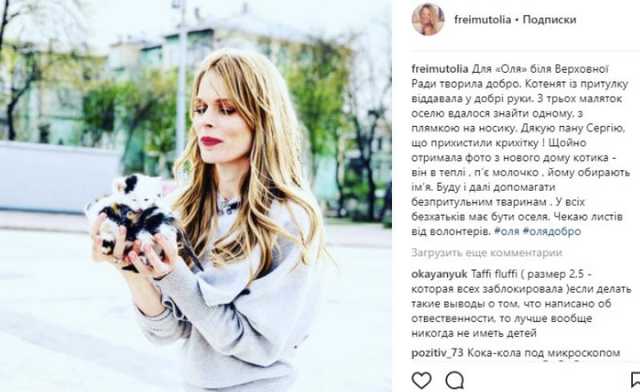 Фреймут, раздававшая под Радой котят, «разозлила» соцсети