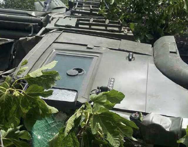 В Сирии опрокинули в кювет российский “Панцирь-С1”