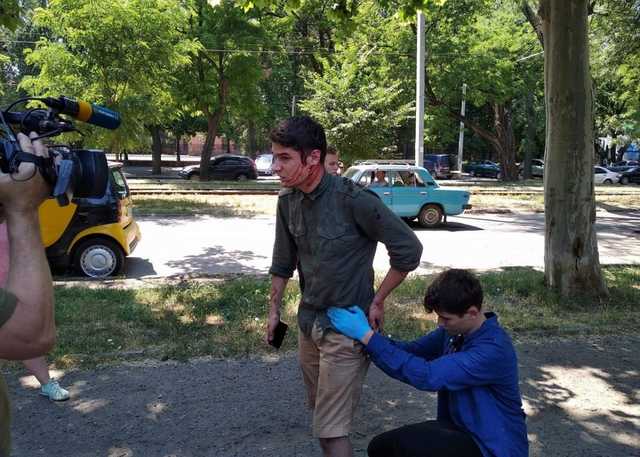 Избиение активиста Устименко в Одессе: обнародованы фото нападавших