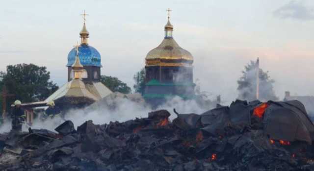 На Прикарпатье сгорел самый большой деревянный храм Западной Украины