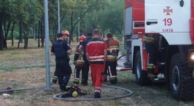 В Киеве бомжи устроили пожар в теплосетях