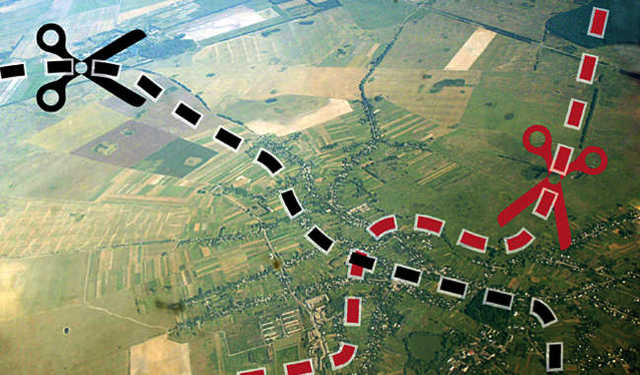 В Днепре АТОшник пытался построить дом на детской площадке: видео