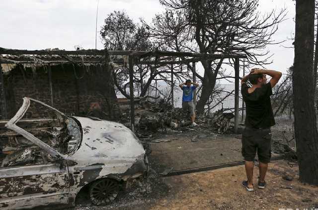 В Греции озвучили вероятную причину лесных пожаров