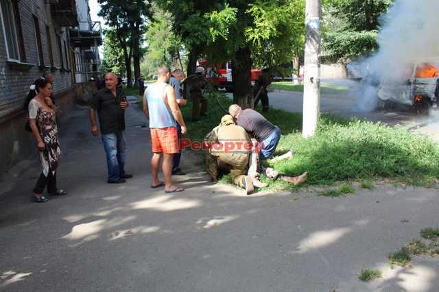 В Каменском взорвался микроавтобус с депутатом горсовета — СМИ