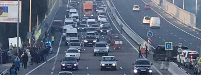 Трасса Киев — Одесса стала в пробке