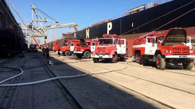 В Одесской области горело зернохранилище