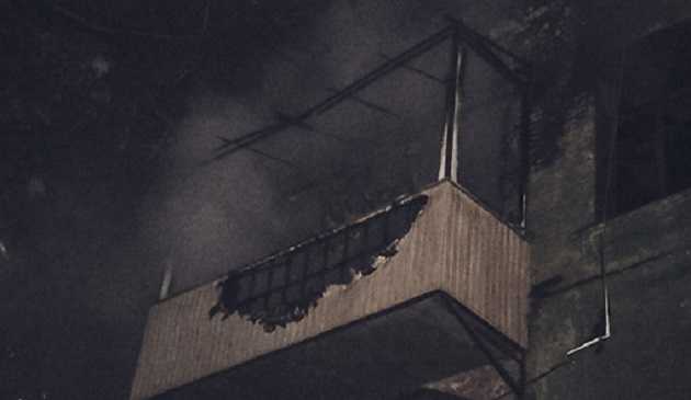 В центре Киева горел жилой дом: люди выпрыгивали из окон