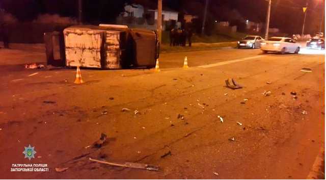 "Семейное" ДТП в Запорожье: пострадал ребенок и трое взрослых