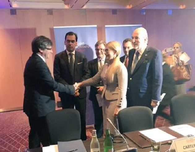 Лидер каталонских сепаратистов Пучдемон встретился с Тимошенко