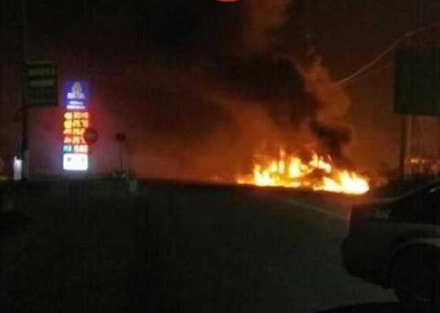 Под Киевом горела заправка