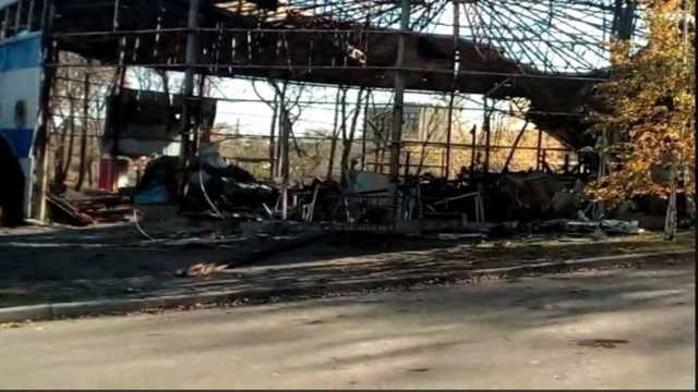 В Донецке произошел масштабный пожар