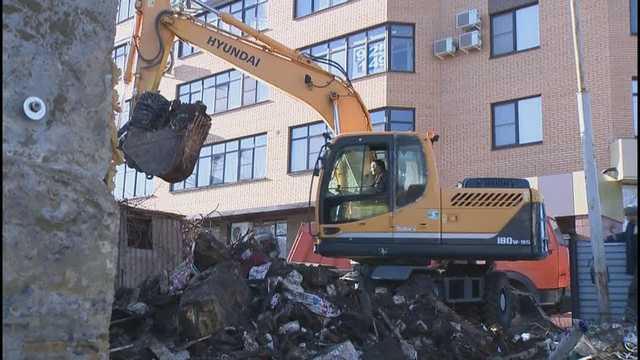 В Одессе ночью снесли магазин вместе с товаром