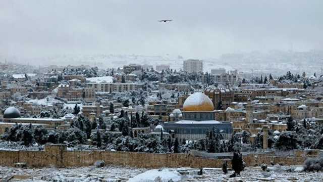 В Иерусалиме выпал первый за четыре года снег