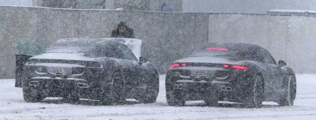 Первый электрокар Porsche заметили на заснеженных дорогах Норвегии