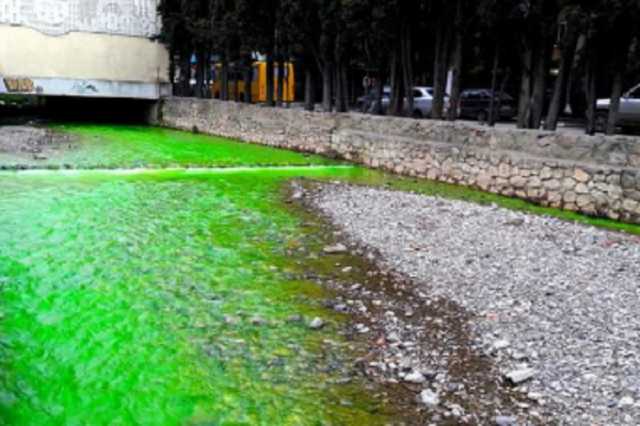 Вонь и зеленые реки: в Крыму опять случилось экологическое ЧП