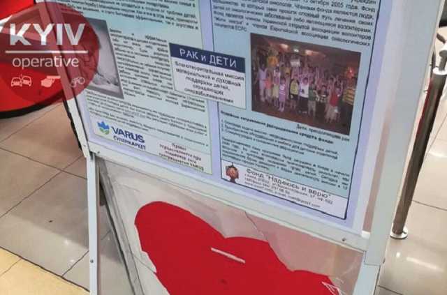 В Киеве банда подростков ограбила ящики с пожертвованиями для онкобольных детей