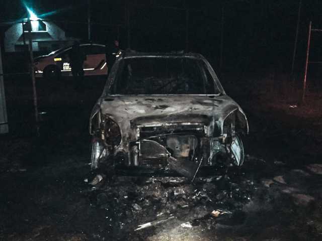 В Днепре сгорел автомобиль Hyundai Tucson
