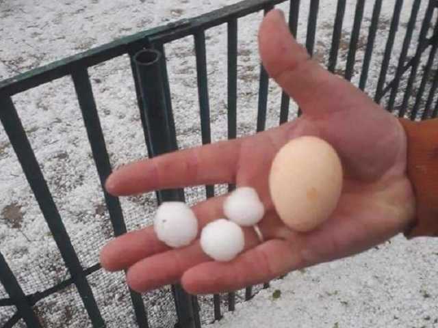 Тернопольскую область засыпало крупным градом