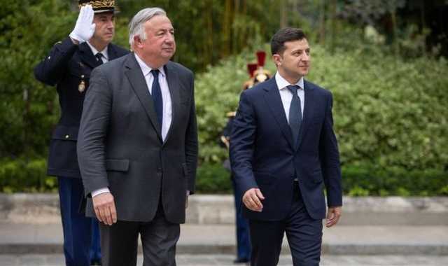 Зеленский провел встречу с главой Сената Франции Ларше: все подробности