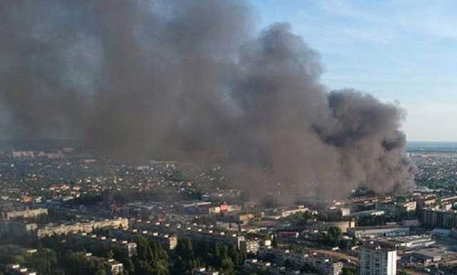 В Киеве произошел масштабный пожар